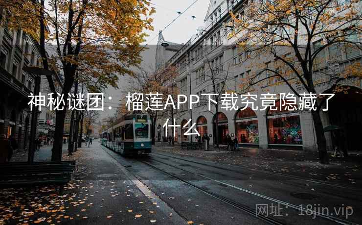 神秘谜团：榴莲APP下载究竟隐藏了什么